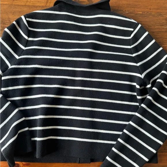 Sezane Betty Cardigan Black and White - Size S - Picture 3 of 3